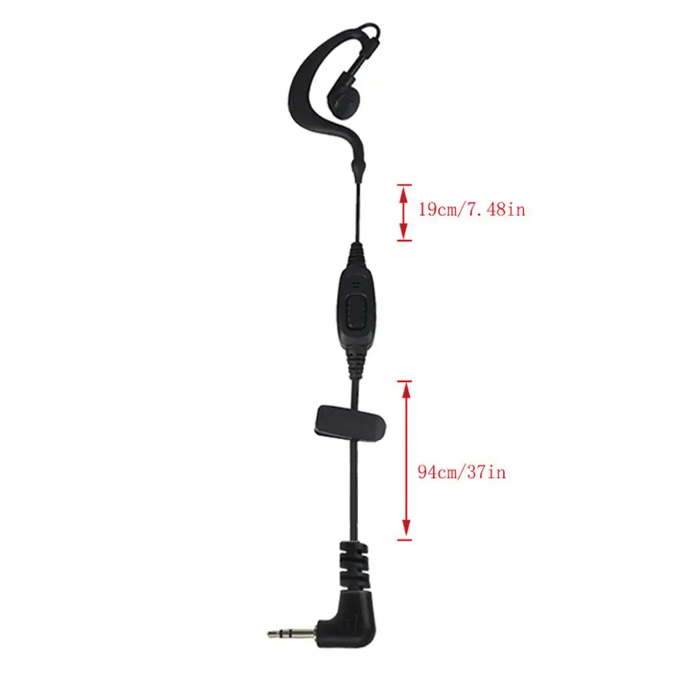 C-тип 1Pin ушной крючок микрофон наушник для Hytera HYT TC1688/TC-320/TC-310 для Motorola T6200 двухстороннее радио C2291A