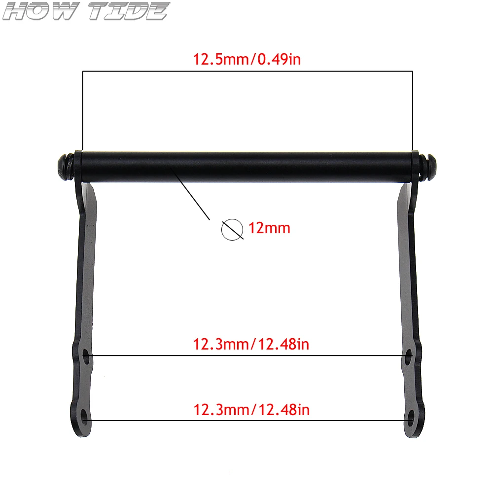 Черный Монтажный кронштейн для навигации GPS и смартфона адаптер держатель KAWASAKI
