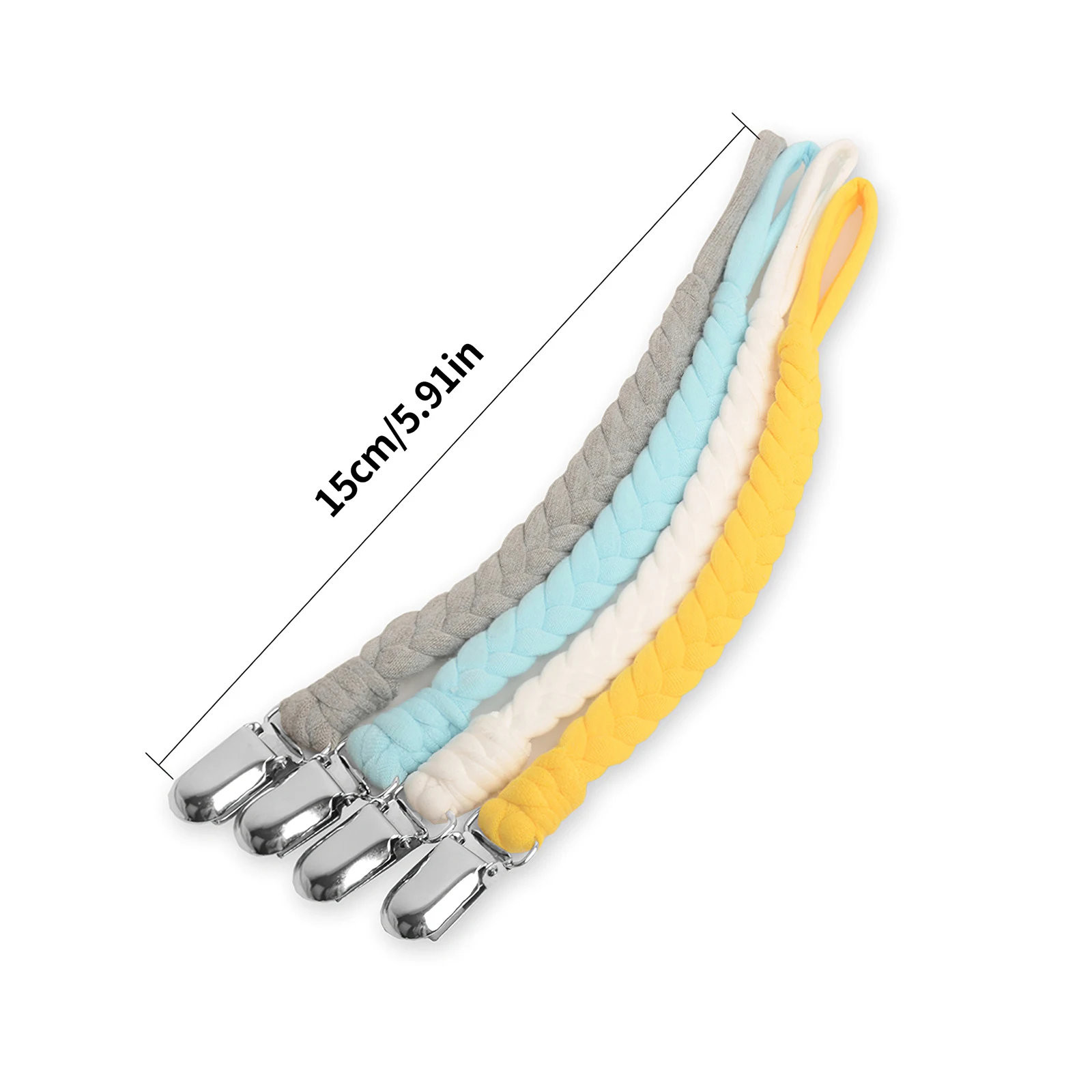 

Infant Baby Pacifier Clips Chain Dummy Clip Pacifier Holder Braided Clip Strap Nipple Holder Soother Chain For Infant Feeding