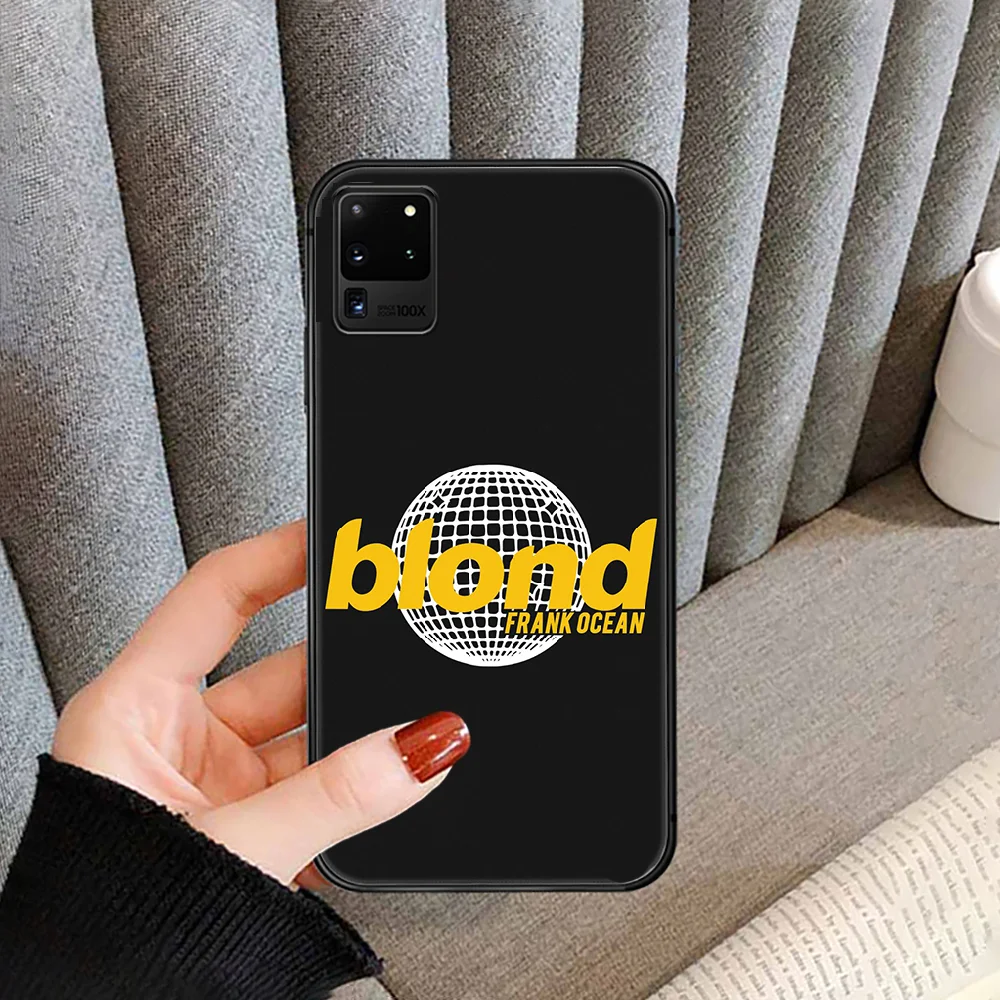 

Frank Ocean Blonde Phone case cover for For SamSung Galaxy S Note 7 8 9 10 20 Uitra Plus E Lite black black coque luxury Etui 3D