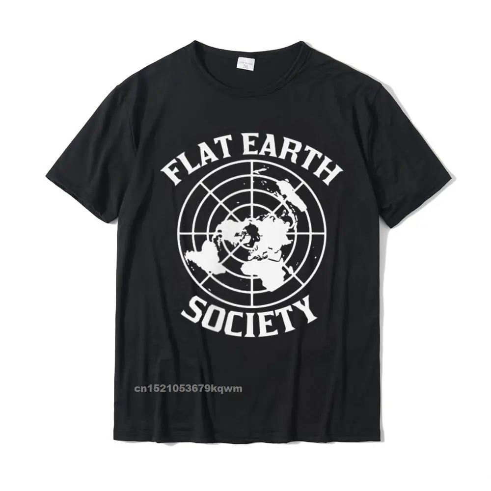 Flat Earth Society Logo Conspiracy Theory Earthers Gift T-Shirt Cotton Design Tees Hip Hop Youth T Shirts Leisure