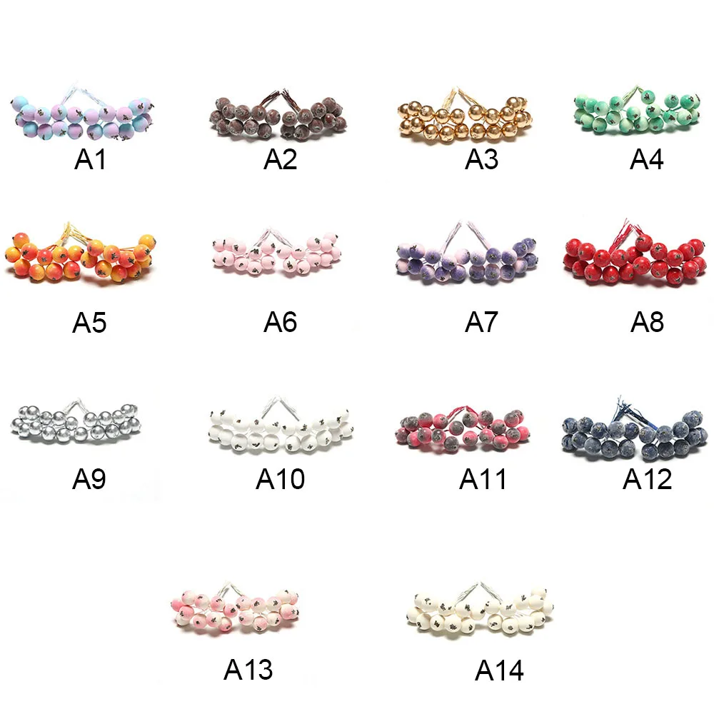 Цветные искусственные вишневые фрукты ягоды Искусственный Свадебный букет