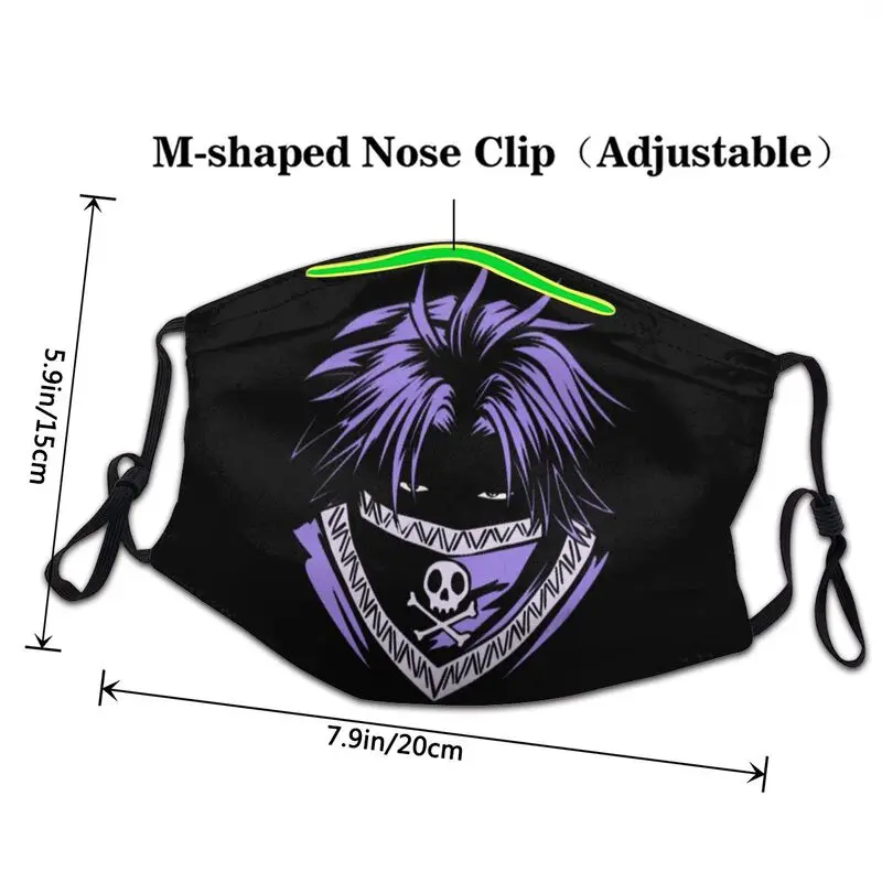 Маска для лица Hunter X противопылевая регулируемая из аниме манга защитная маска