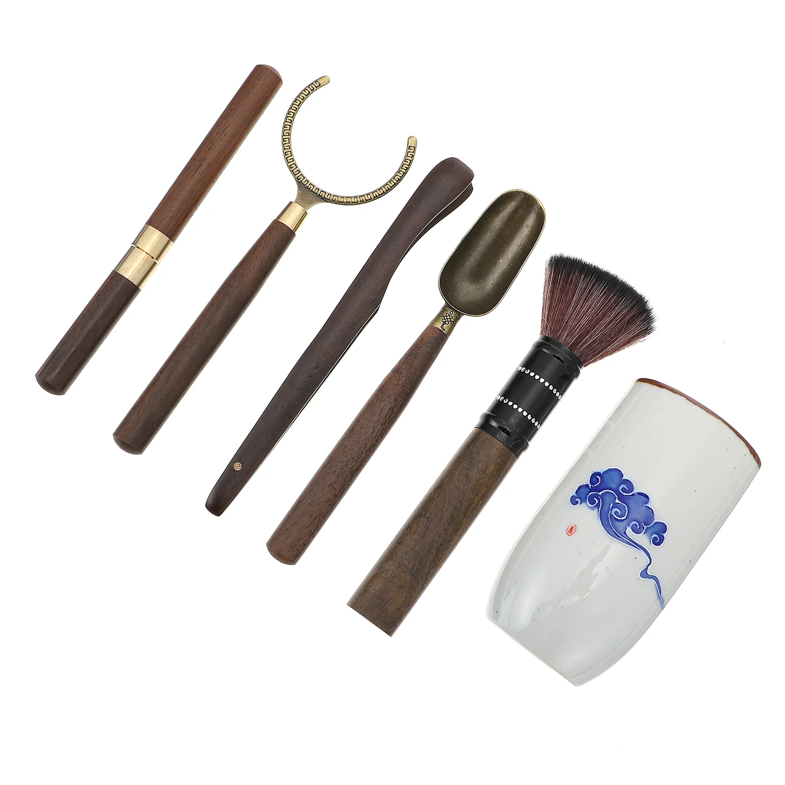 

1 Set Six Gentlemen Set Tea Ceremony Tool Kit Chic Kung Fu Tea Making Tool