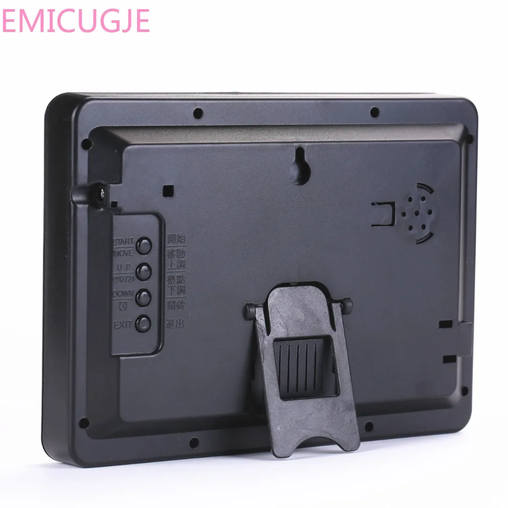 Русский Настольный светодиодный цифровые часы с календарем современный дизайн