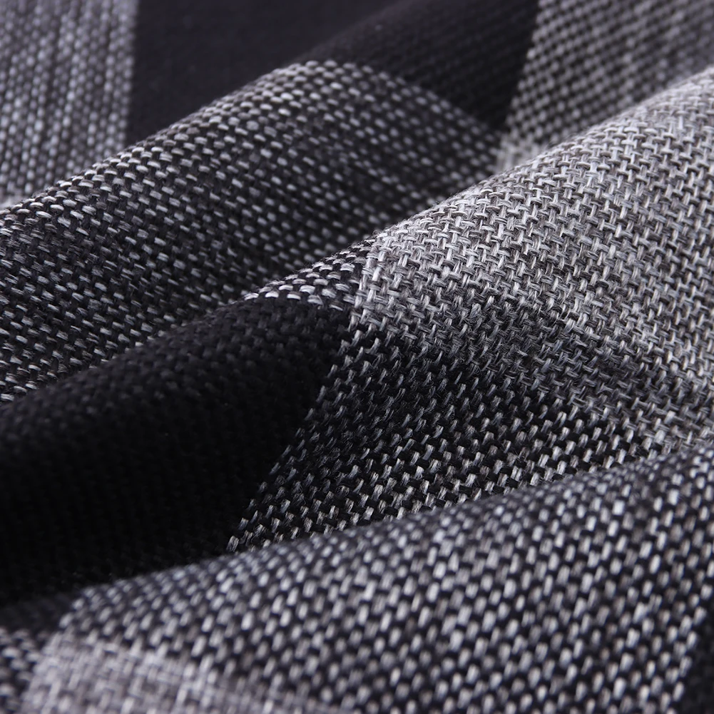 

Christmas Linen Plaid Cushion Cover Throw Pillow Case Lumbar Pillow Cover Farmhouse Home Decorative For Sofa Blue Red Black