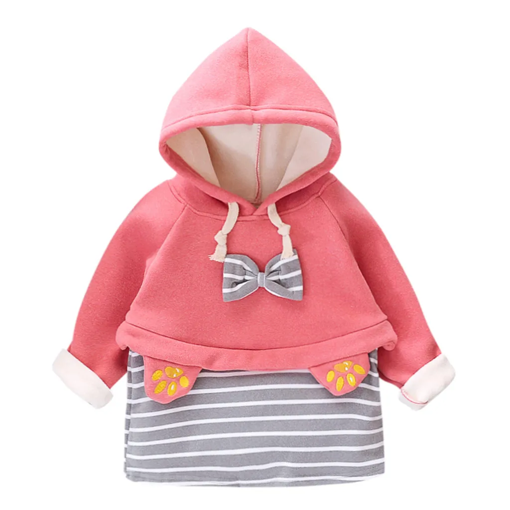 Зимние пальто для новорожденных девочек плотный Снежный комбинезон флисовое