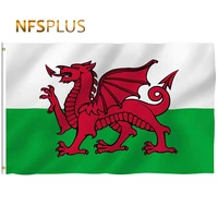 wales flag uk united kingdom 90x150cm polyester printed 2 brass grommets hanging home decorative british welsh flags and banners