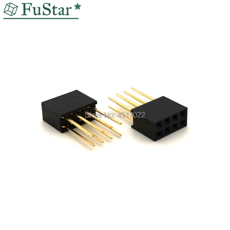 20 шт. 2*3/4/5/6/8/10/18/20 контактов 2 54 мм Женский Длинный разъем для Arduino Shield 2*5 2*8 2*6 2*10 2*20 2*4