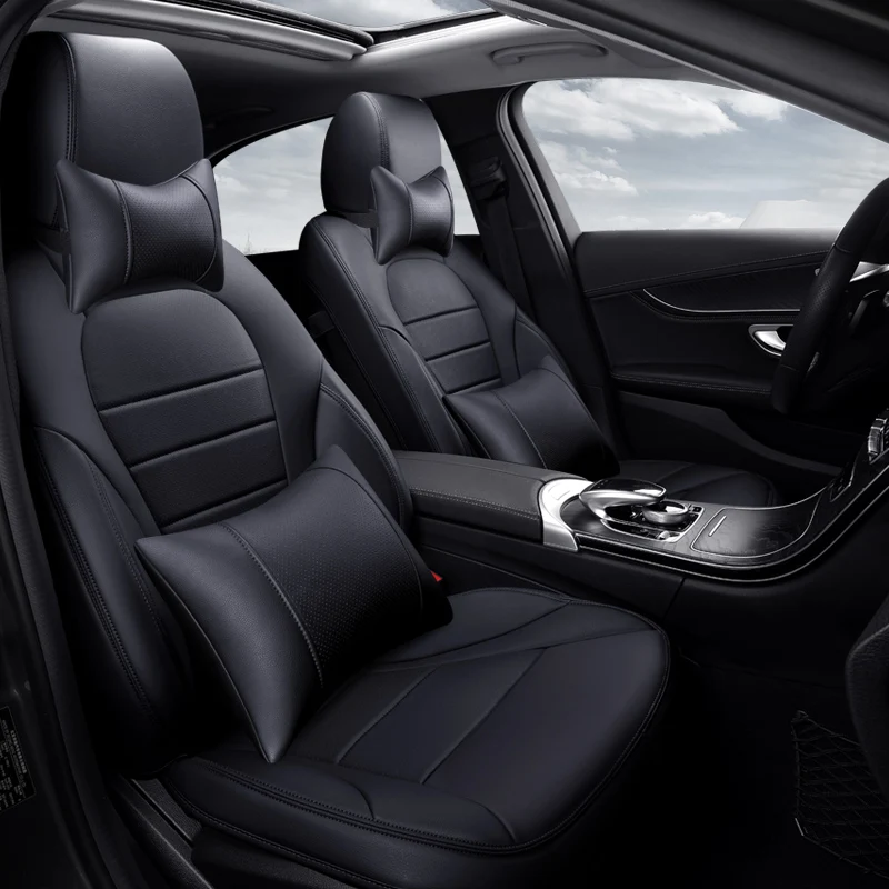 

luxury genuine leather car seat cover customized design for C-class