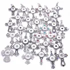 Женское винтажное металлическое колье с подвеской-крестом, 18 мм, 20 мм