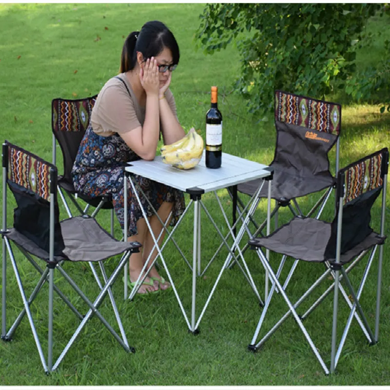 Outdoor Table Portable Foldable Picnic Camping Ultralight Stall Barbecue Desk Aluminum Folding Tables |