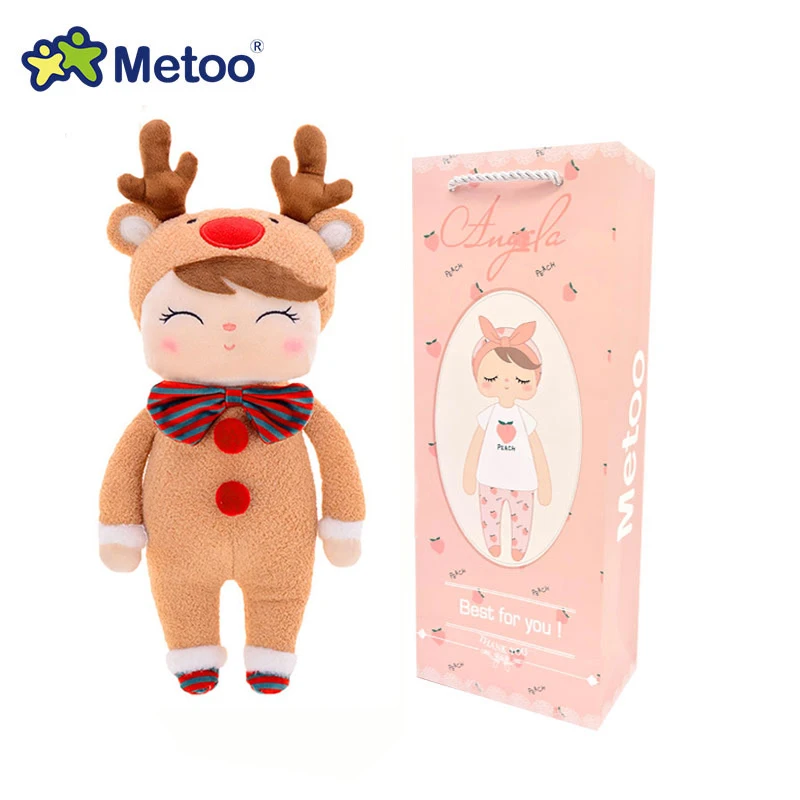 

Boxed Metoo Doll kawaii Plush Soft Stuffed Plush Animals Baby Kids Toys for Children Girls Boys Birthday Christmas Angela Rabbit