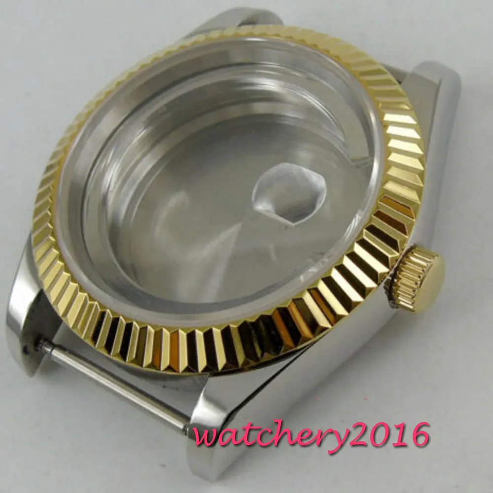 Стальное стекло с сапфировым стеклом диаметром 36 мм модель ETA 2836 8215|Часы Чехлы| |