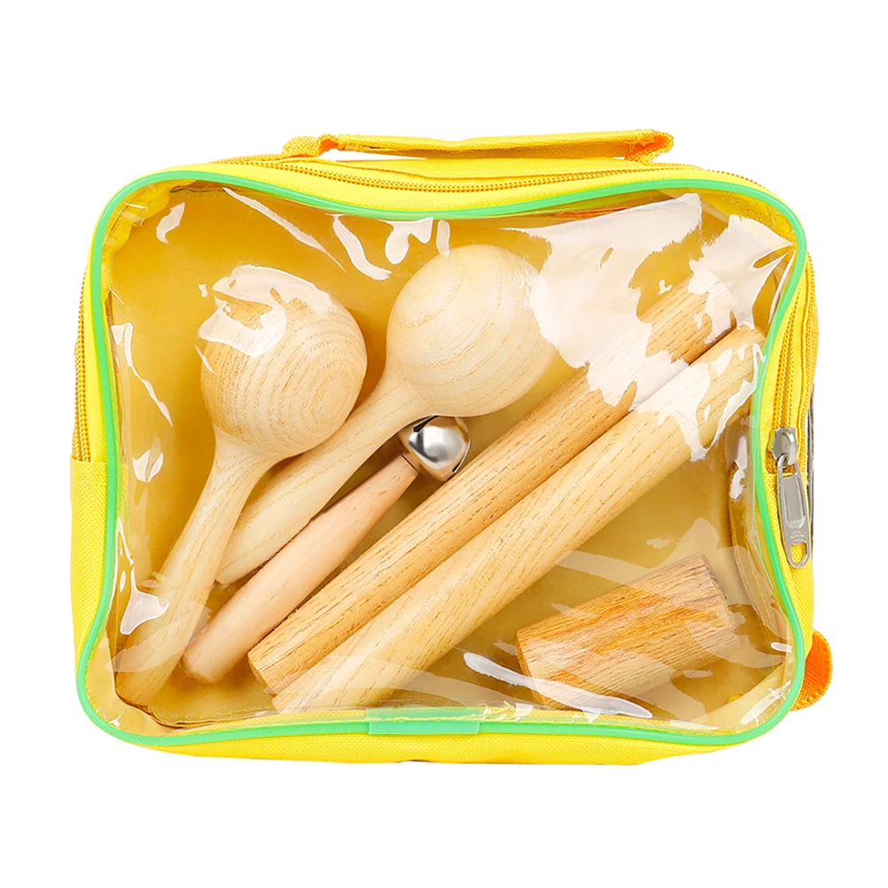 

1 Set of 6pcs Wooden Percussion Instruments Children Educational