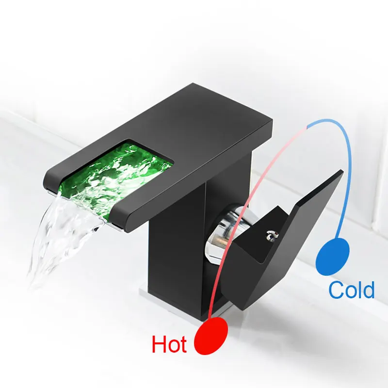 Кран-водопад COOANHO светодиодный для ванной комнаты |