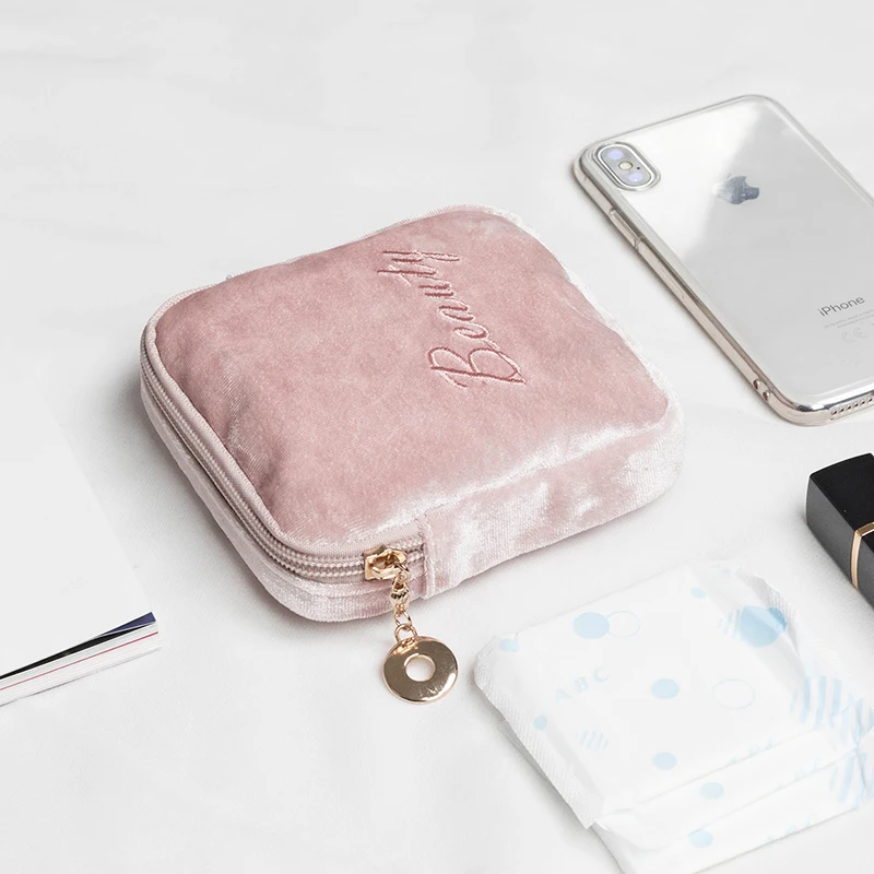 Переносная сумка для гигиенических салфеток с водонепроницаемой косметикой