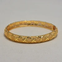 new fashion gold color wedding bangles for women bride bracelets ethiopianfranceafricandubai jewelry gifts