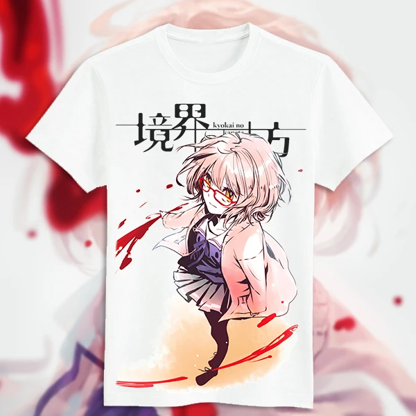 Футболка для косплея из японского аниме за пределы границы летняя футболка с