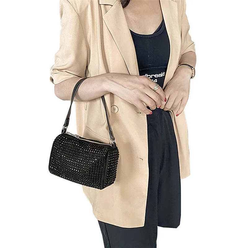 Сумка через плечо для женщин многофункциональная блестящая сумка из