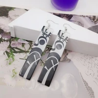 anime tokyo revengers metal tattoo stamping earrings for women cosplay earrings fashion jewelry accessories