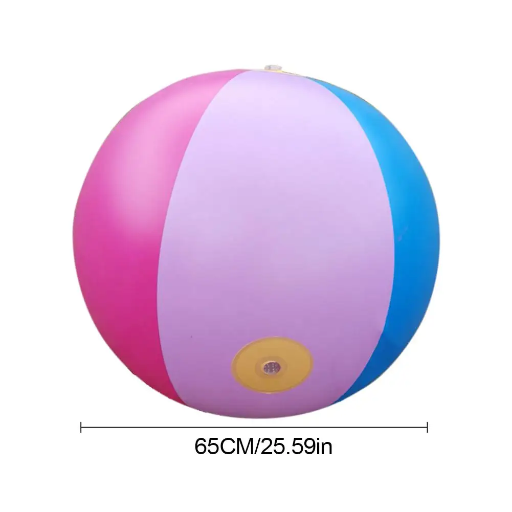

65cm Children's Inflatable Water Spray Ball Color Beach Ball Water Spray Toy Outdoor Lawn Play Ball Summer Leisure Water Toy