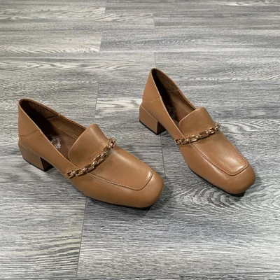 Женская обувь коллекция 2019 года новые осенние туфли на толстом каблуке модные