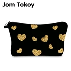 Косметичка Jom Tokoy с принтом в виде любящего сердца, персонализированные косметички, сумка-Органайзер, женская косметичка