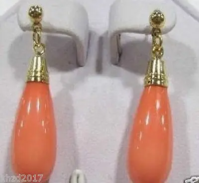 

SHIPPINGCharming ! Pretty Noblest pink coral earring