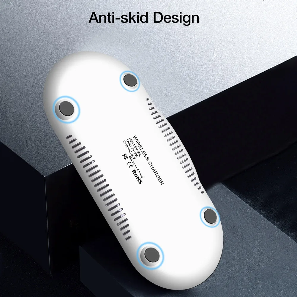 

Qi Wireless Charger for iPhone X/XS Max XR 8 Plus USB Dual Wireless Charging Pad For Samsung S8 S9 S10 Xiaomi mi9 Mix 3 2s