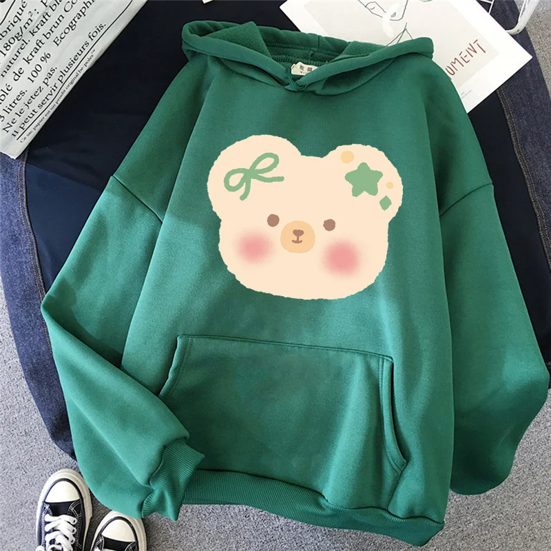 

Sports Women Hoodie Winter and Autumn Leisure Hoodie Female Streetwear Cartoon Kawaii warm Hoody Ladies Sweatshirt Tops 2021