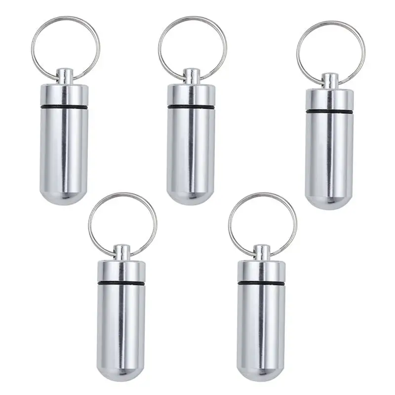 5 шт. водонепроницаемый чехол для таблеток из алюминиевого сплава держатель