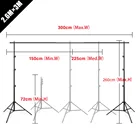 Подставка для фона 8,5x10 футов, регулируемая муслин для фотографии, стойка для хромакей для фотостудии