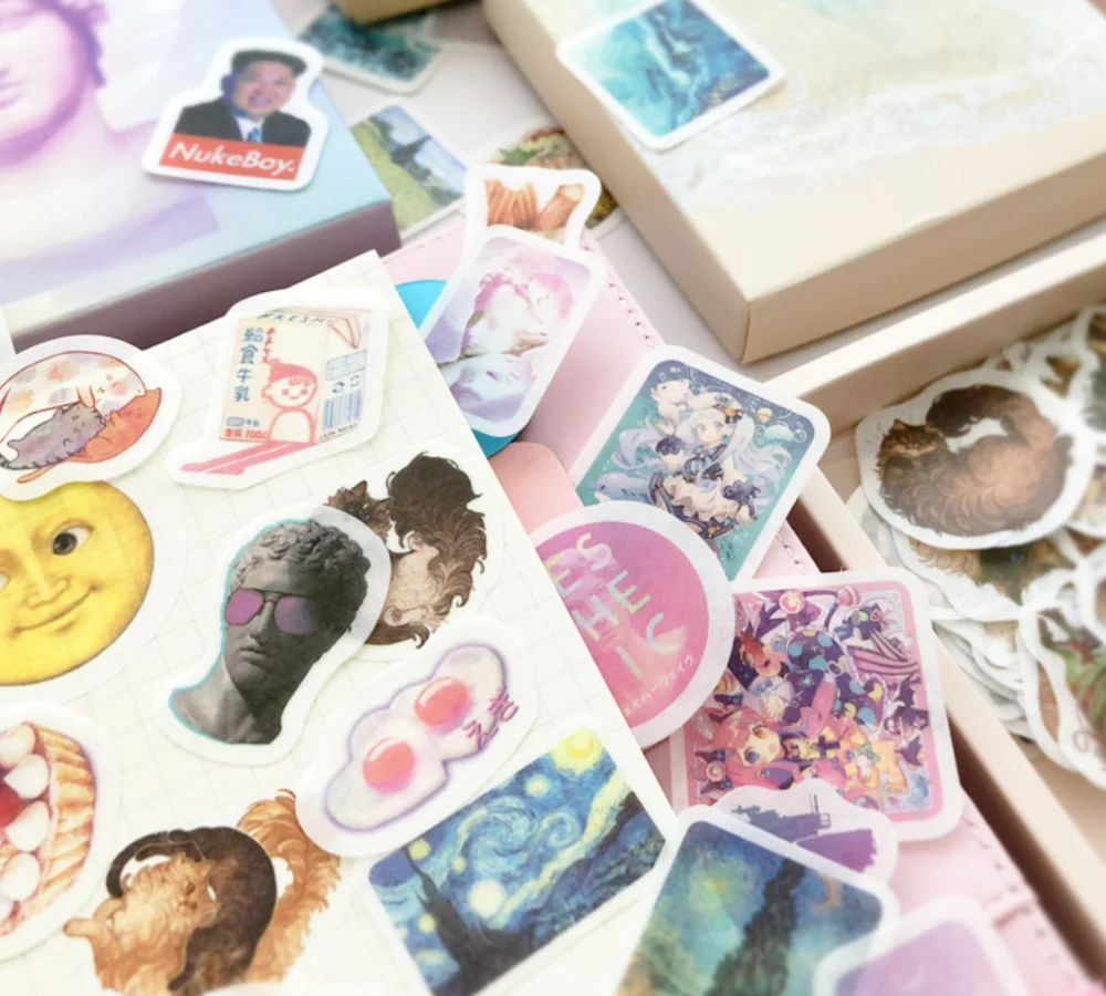 200 шт Ретро Винтаж растение цветок мультфильм васи бумажные наклейки kawaii