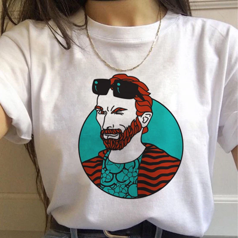 Vincent Van Gogh Harajuku эстетические футболки Женская масляная живопись Ullzang забавная футболка 90s Винтажная футболка модные футболки женские - Цвет: 7460