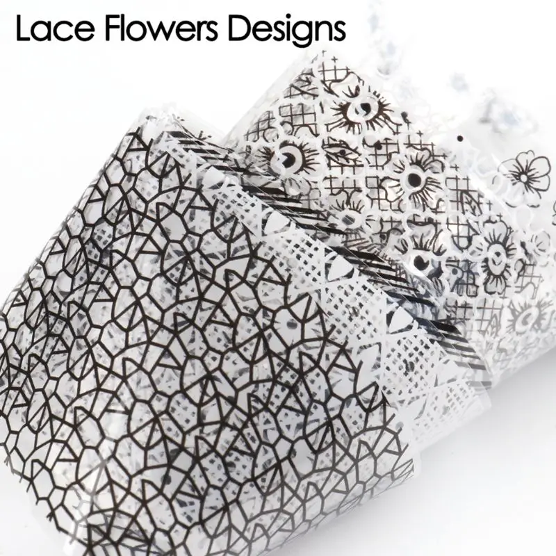 

50pcs Nail Foil Set Full Wrap Nails Art Polish Transfer DIY Manicure Decoration
