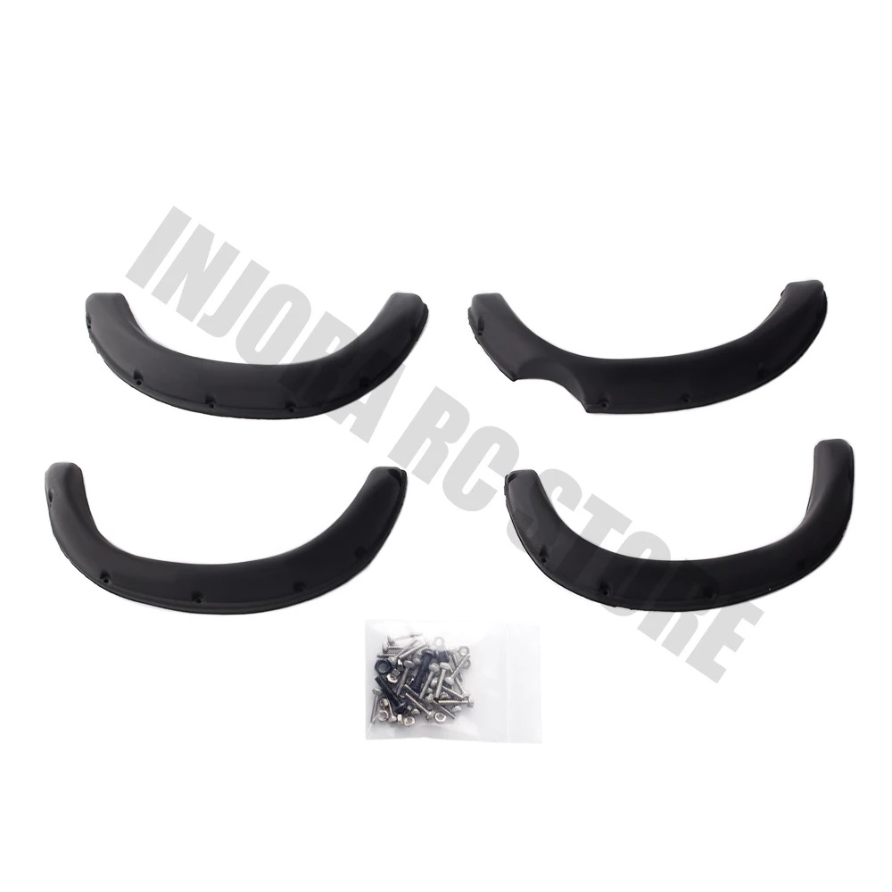 1 комплект черные мягкие резиновые Брызговики для 1/10 RC Rock Crawler tiiya Hilux TF2 Mojave