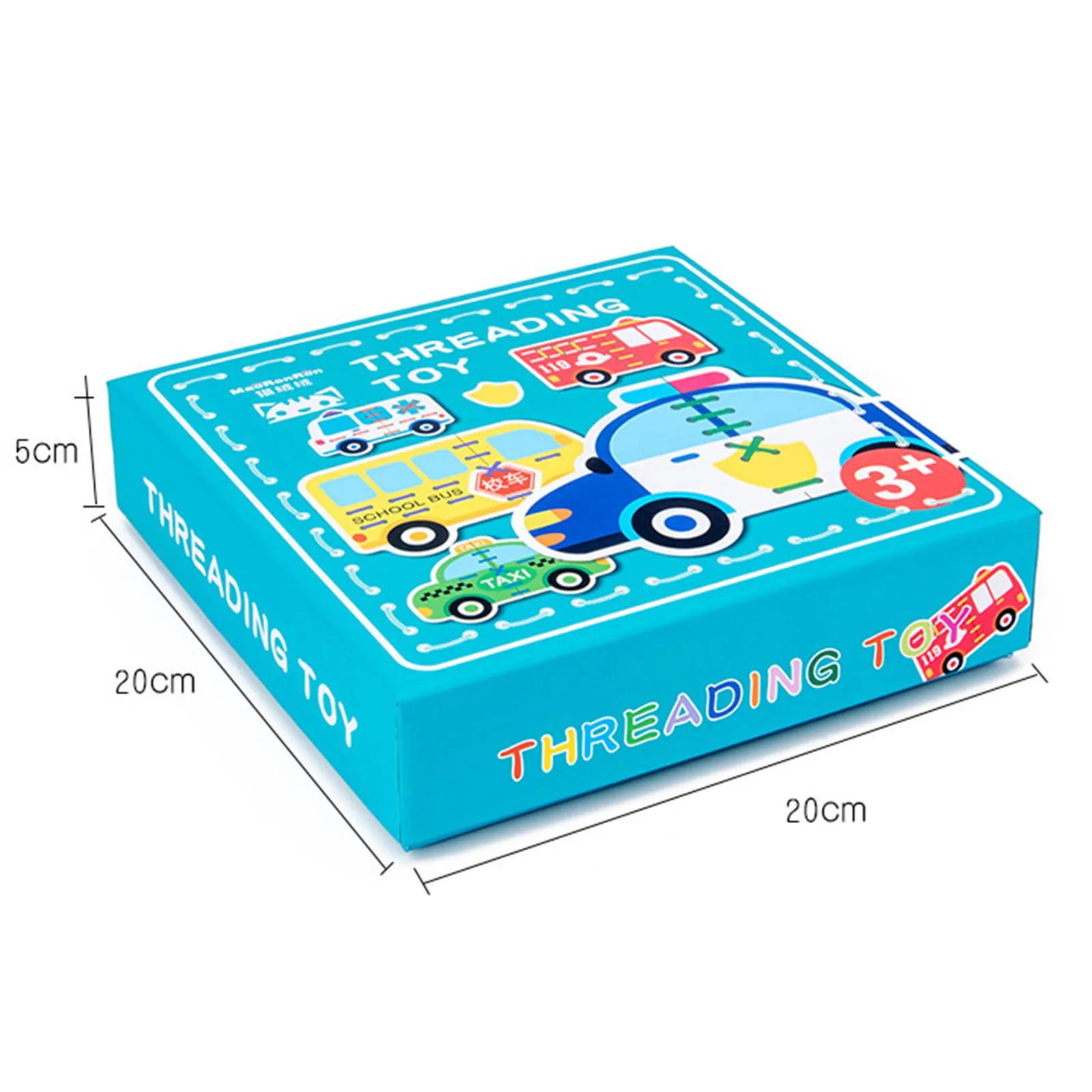 

Wooden Lace Traffic Threading Toy Preschool Learning Educational Toy Gift Set
