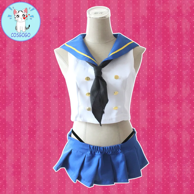 Костюм косплея COSGOGO Anime Game Kantai Collection шимаказе полный комплект женской юбки одежды Хэллоуин.