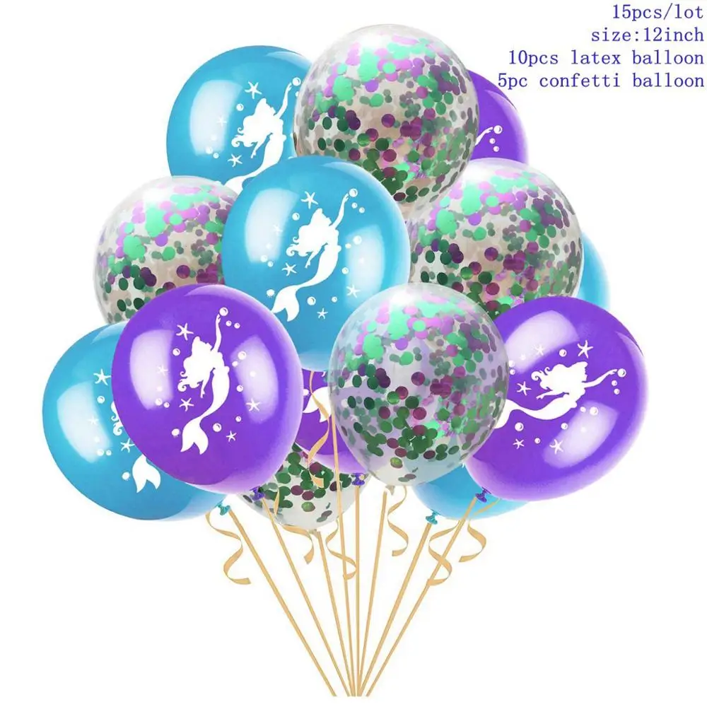 Mermaid Balloons 4 Taoup 1 шт. градиентные цвета радуги блестки маленький брелок для ключей «русалка» с днем рождения Русалка тема вечерние декор для кулоны для девочек DIY - Цвет: Mermaid Balloons 4