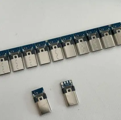 100 шт./лот штекер USB 3. 0 TYPE C 8P с печатной платой тип провода интерфейсный