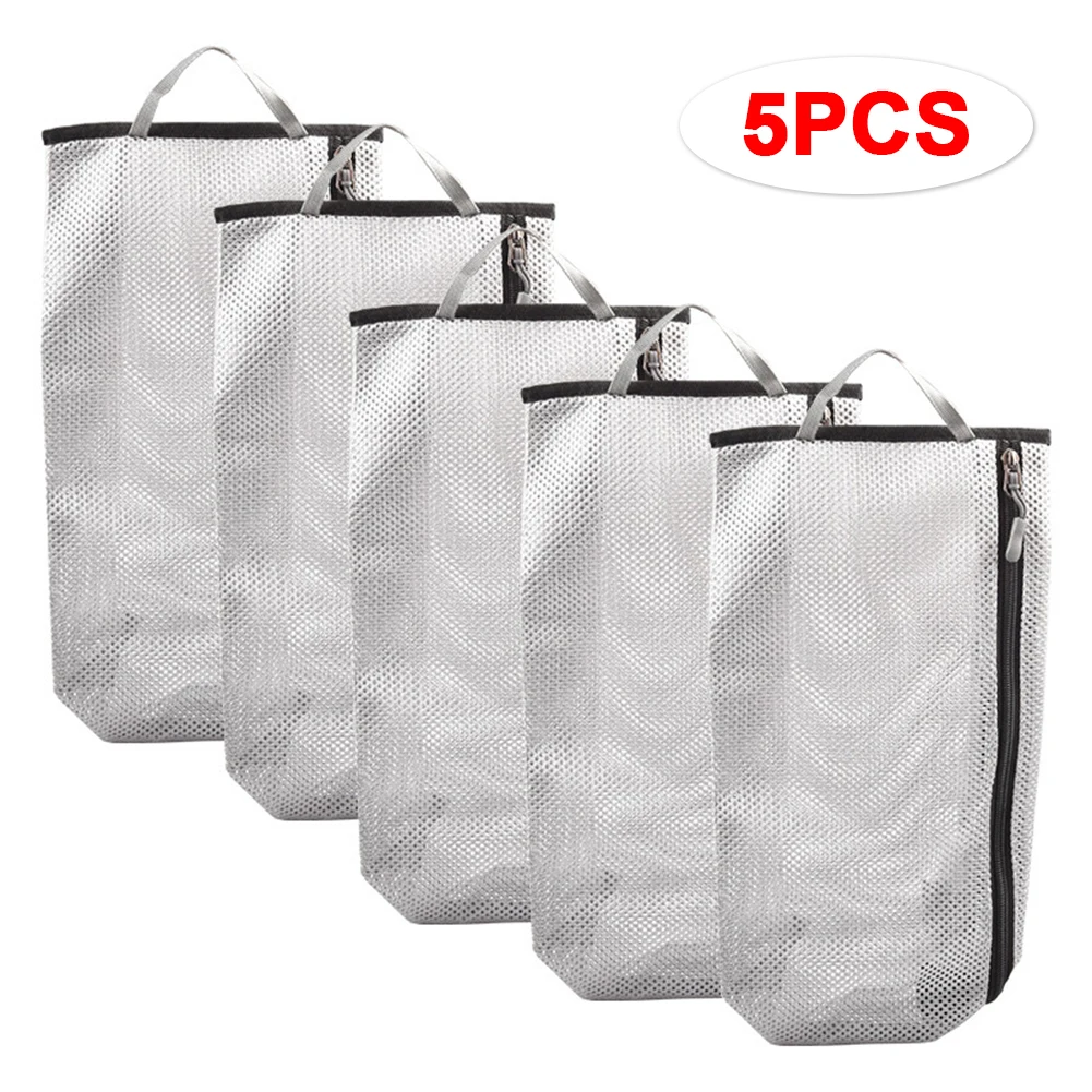 

5 шт. для мужчин и женщин на открытом воздухе Портативный походная сумка для обуви на каждый день Обувь с дышащей сеткой для хранения одежды ...