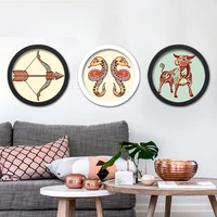 round photo frame chinese creative modern simple wall mounted frame collections home decoration