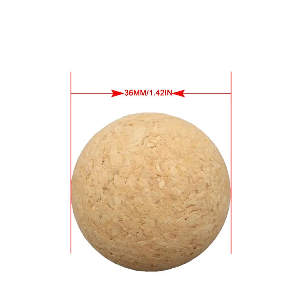 6/12 шт. 36 мм пробковый Настольный футбольный мяч из массива дерева детский