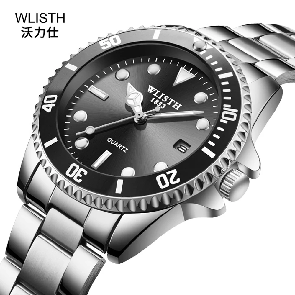 

Free Dropshipping Fashion Luxury Classic Business Men's Watch 30M Waterproof Date Luminous Watch Quartz-watch Erkek Kol Saati