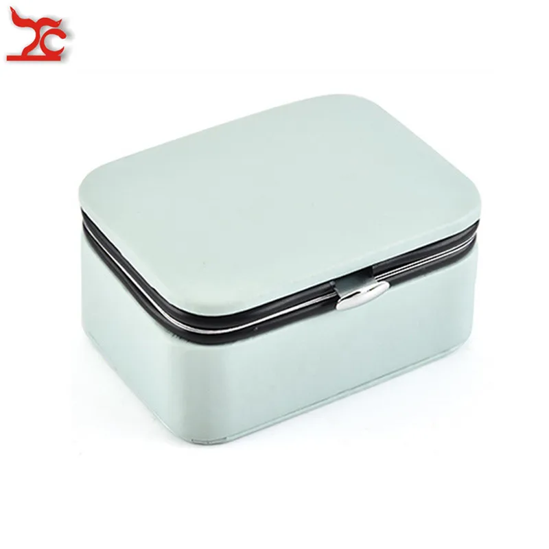 Модный Мини-органайзер для ювелирных изделий из искусственной кожи красный