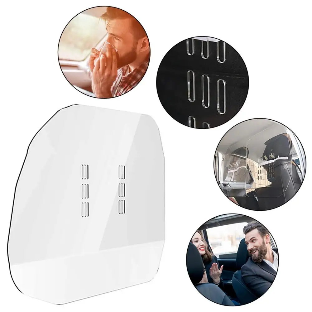 

3mm Acrylic Transparent Auto Isolation Board Car Partition Isolation Shield Auto Anti-Fog Safety Sneeze Guard Drop Shipping Hot