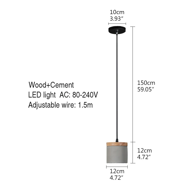 Современные промышленные подвесные светодиодсветодиодный светильники с одним