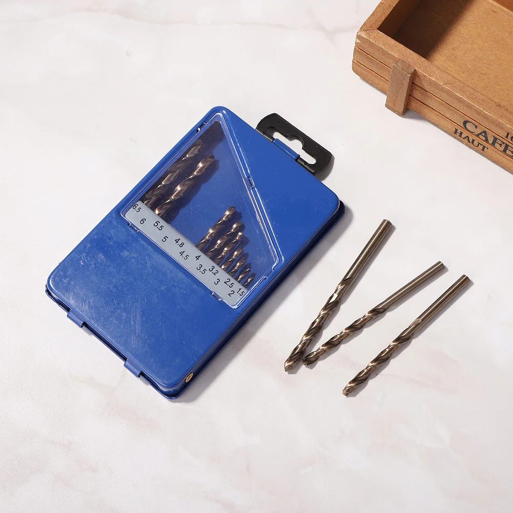 

13Pcs Handle Bits Combination Set with Case 1.5-6.5mm 13 Type Twist Drill Holder Chrome Vanadium Steel Power Repair Hand Tool