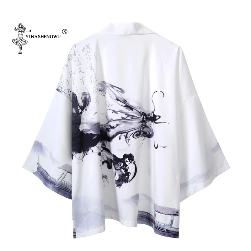 

Traditional Japanese Kimonos Harajuku Cardigan Men Women Sunscreen Thin Loose Summer Japanese Kimono Yukata Asian New Clothes
